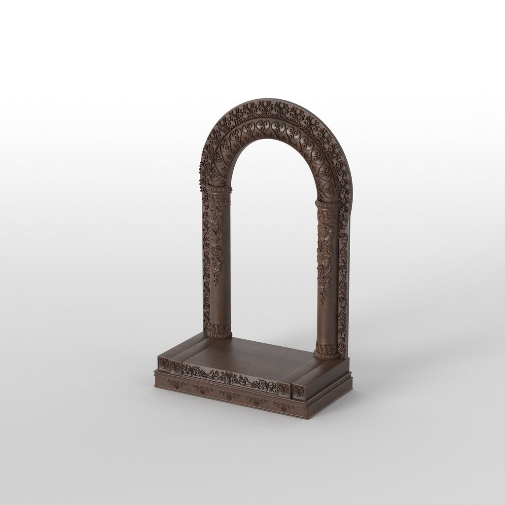 Bellamy Carved Arched Home Temple — view 5