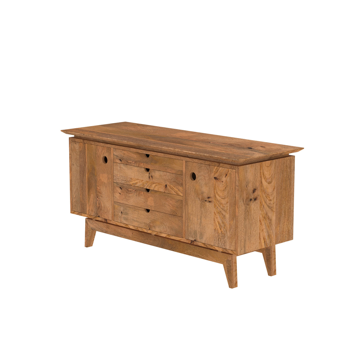 Liora Solid Wood TV Unit — view 7