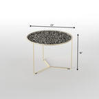 Cora Floral Metal Coffee Table — view 4