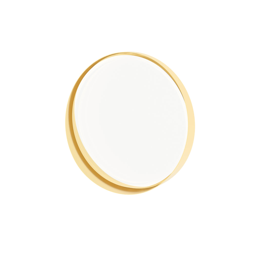 Dalia Round Gold Metal Wall Mirror — view 5