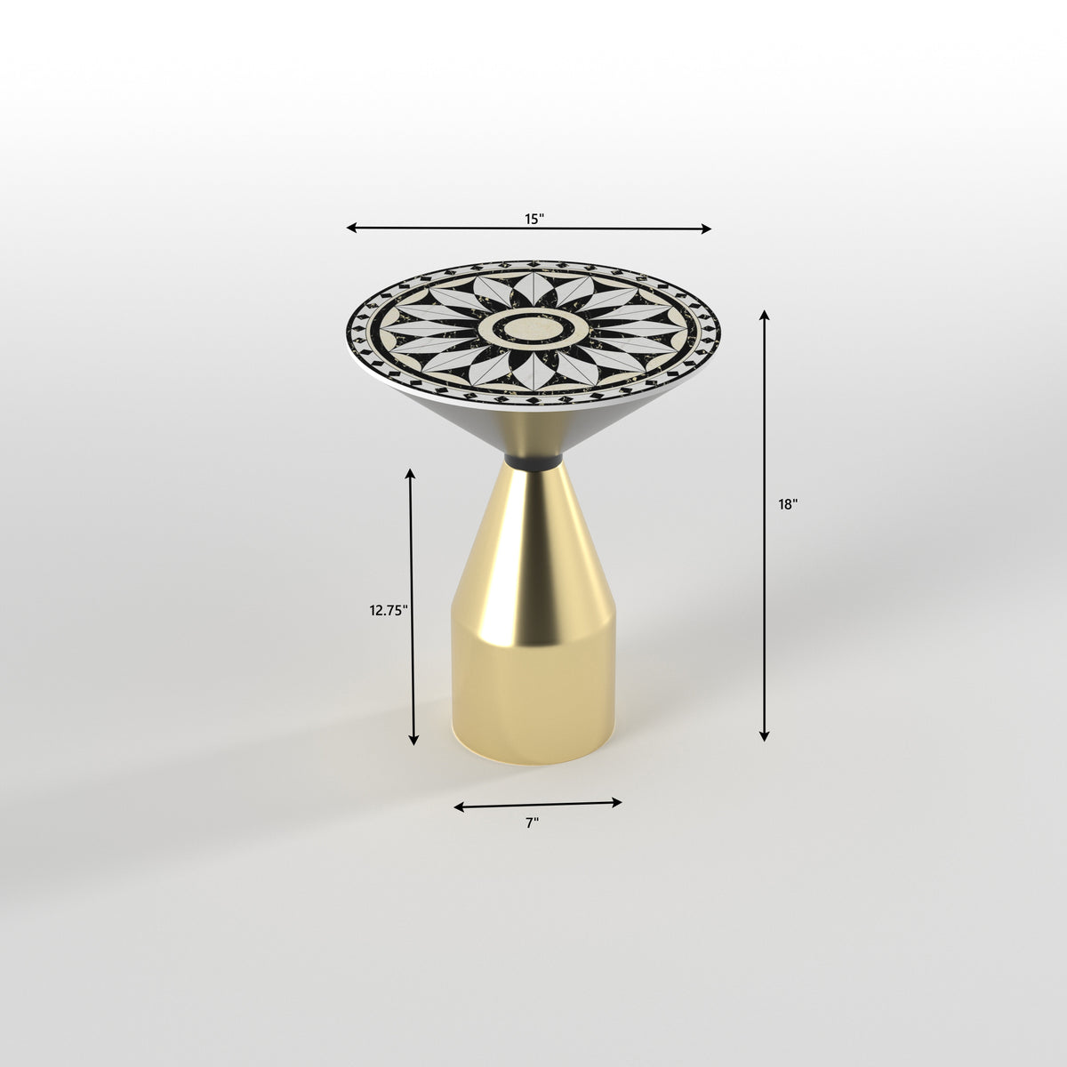 Freya Metal Side Table — view 4