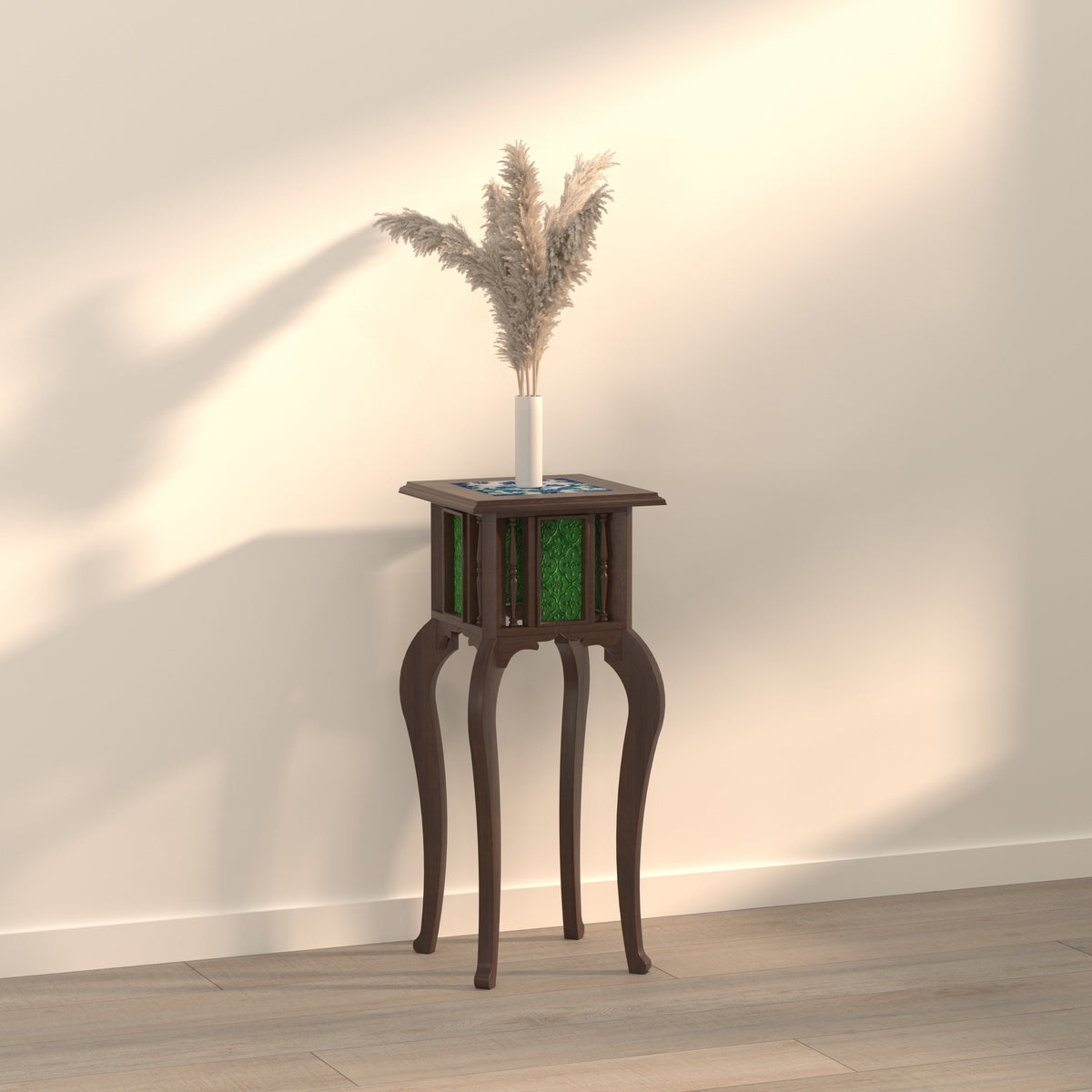 Briar Mosaic Pedestal Side Table — view 1