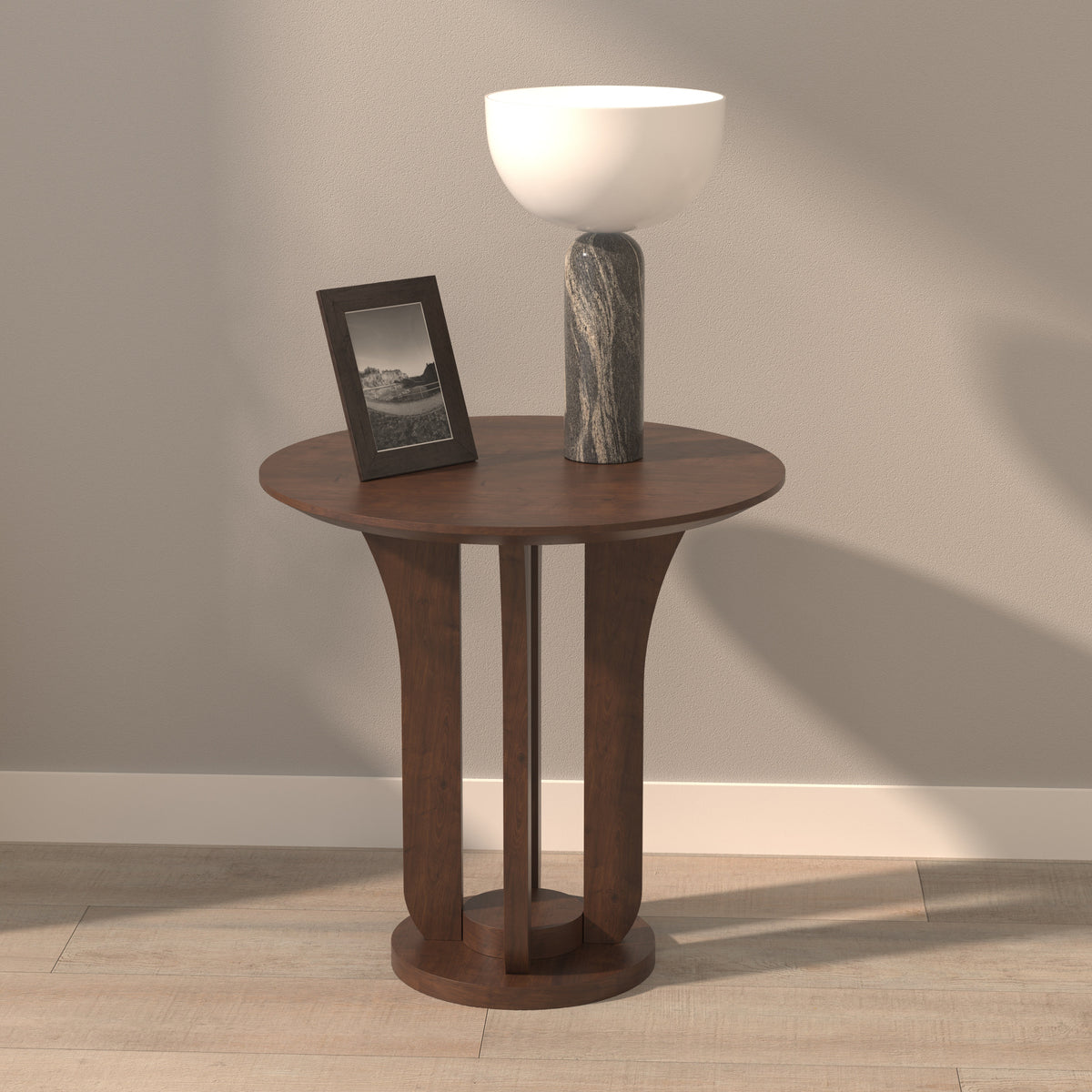 Helena Round Curved Side Table — view 1