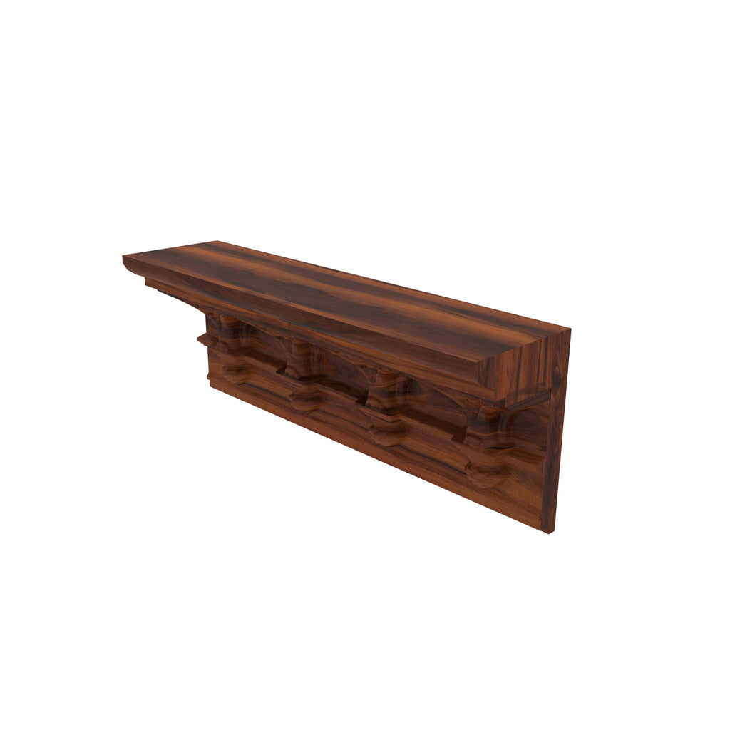 Saffron Carved Arched Wall Shelf — view 5