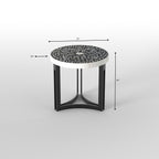 Evora Floral Metal Side Table — view 4