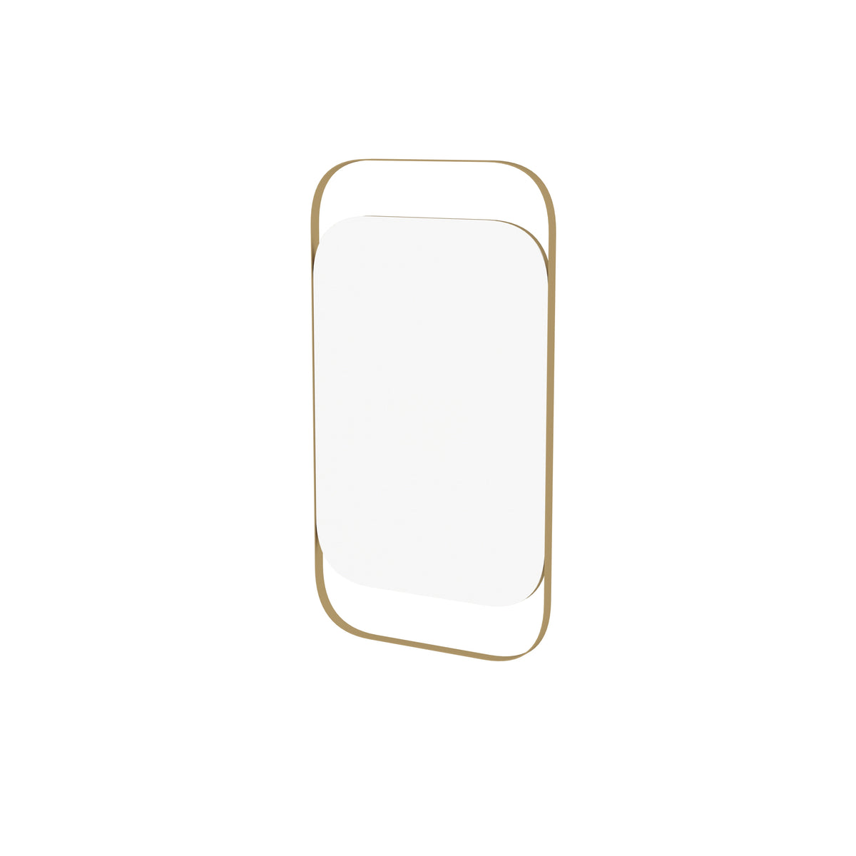 Aveline Rectangular Gold Metal Wall Mirror — view 5