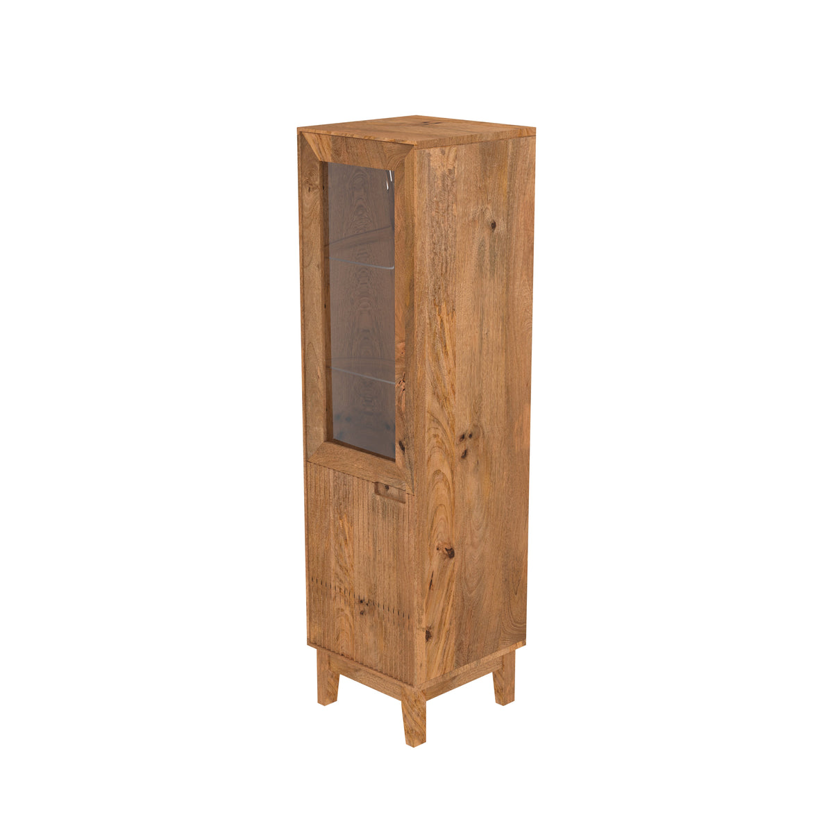 Dalia Glass Panel Storage Cabinet — view 6