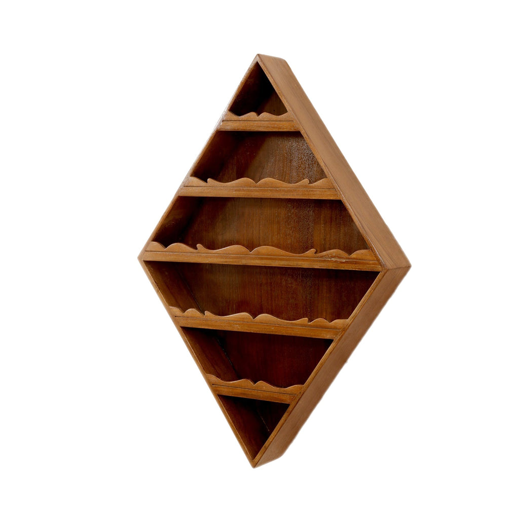 Dahlia Solid Wood Wall Shelf — view 1