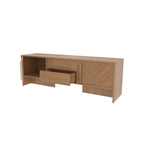 Emery Chevron Engineered Wood TV Unit — view 6
