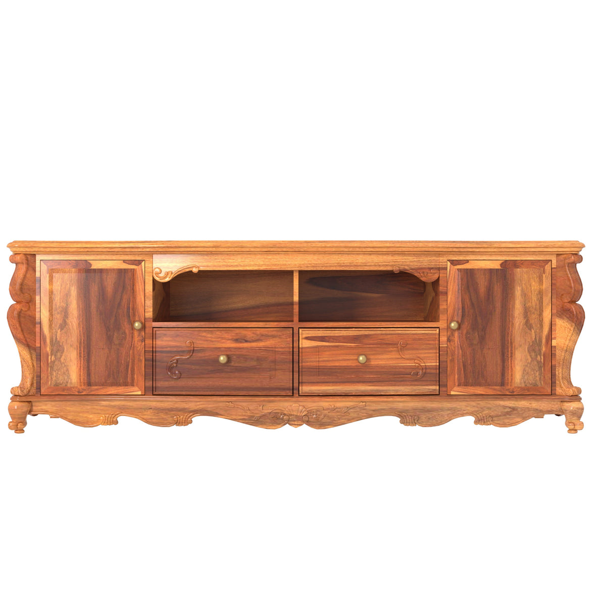 Piper Carved TV Unit — view 5