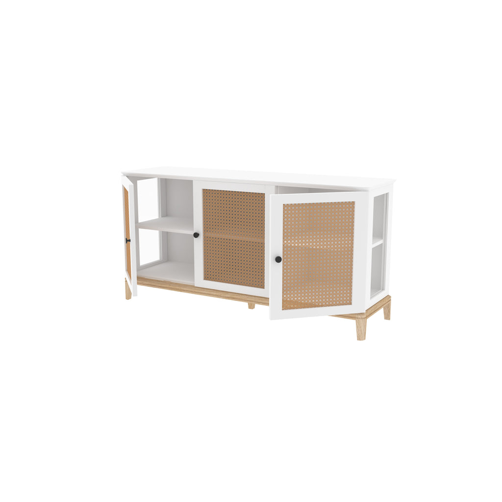 Bellamy Cane Panelled Engineered Wood Sideboard — view 7