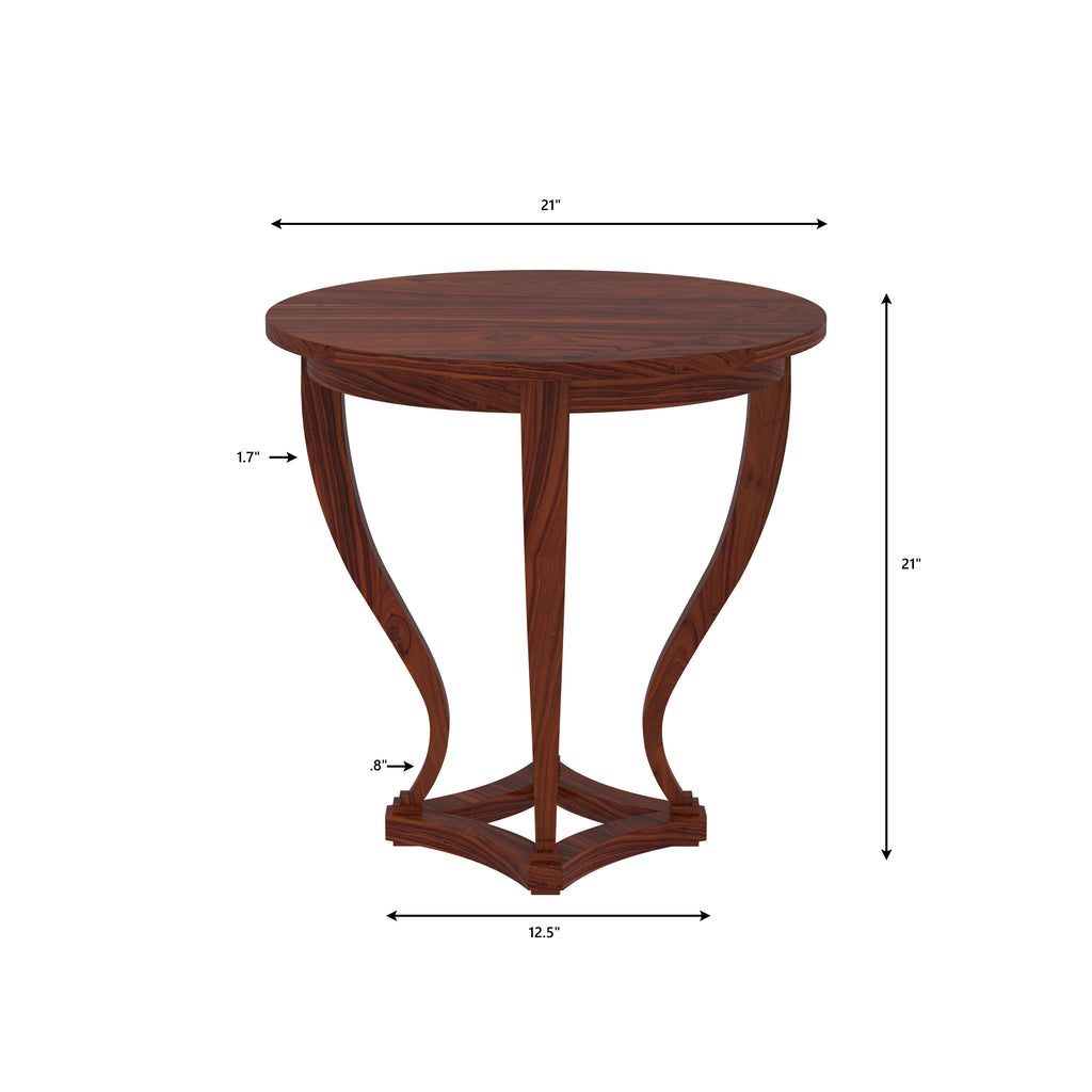 Laurel Round Curved Side Table — view 5