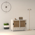 Arden Cane Panelled Engineered Wood Drawer Chest — view 1