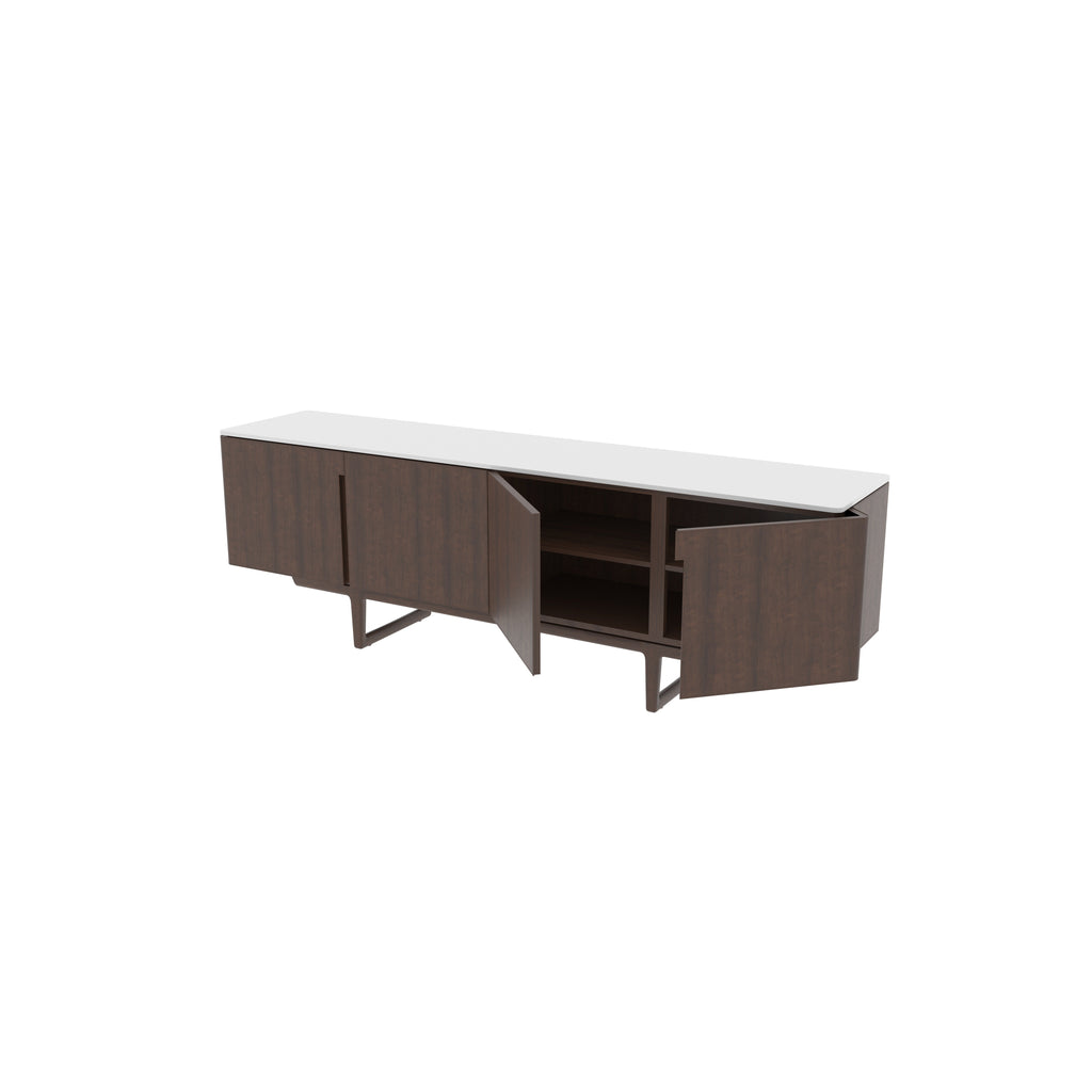 Faye White Two-Tone Engineered Wood TV Unit — view 6