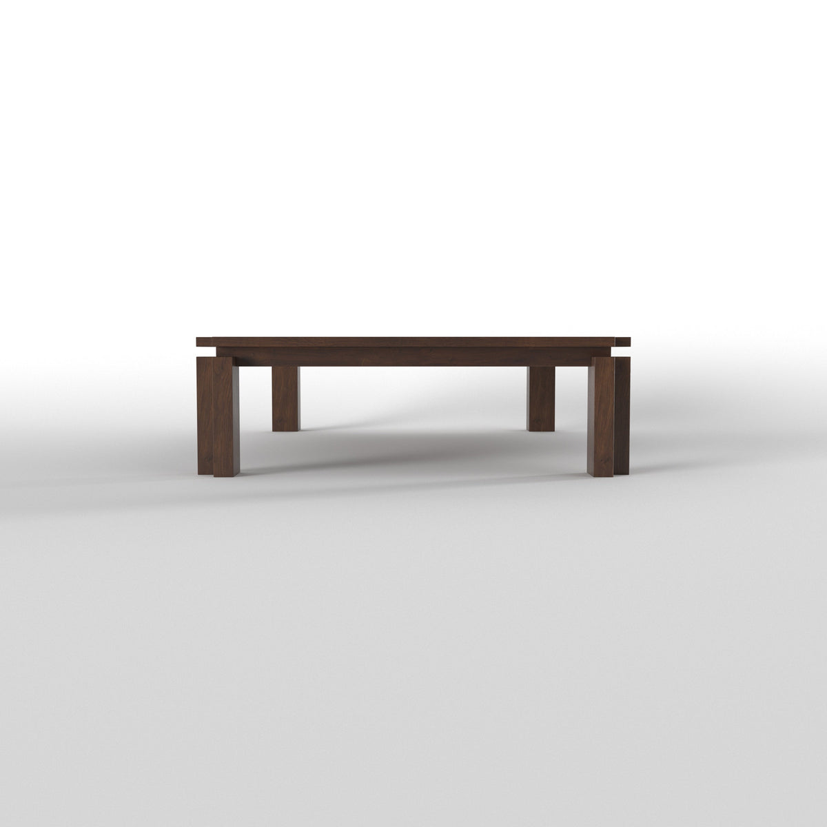 Kumo Solid Wood Floor Dining Set with Round Stools – product image 6