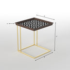 Elodie Geometric Metal Side Table — view 5