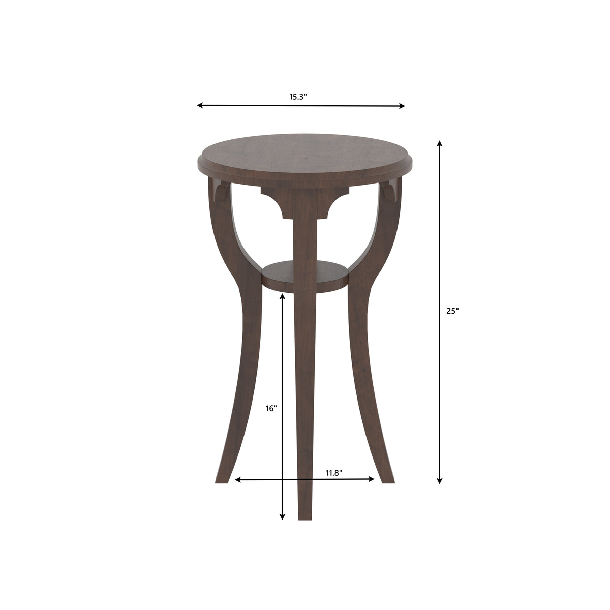 Iris Arched Round Side Table — view 2