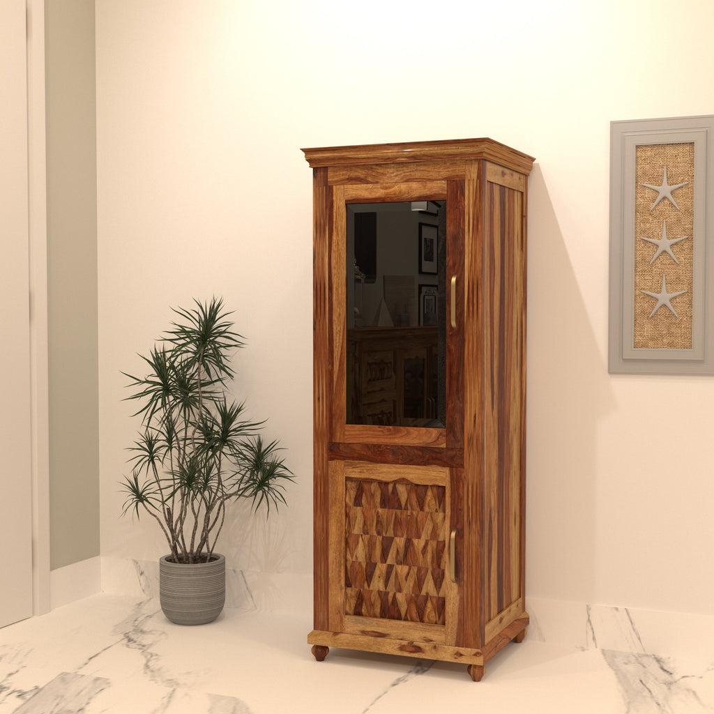 Helena Solid Wood Storage Cabinet — view 1