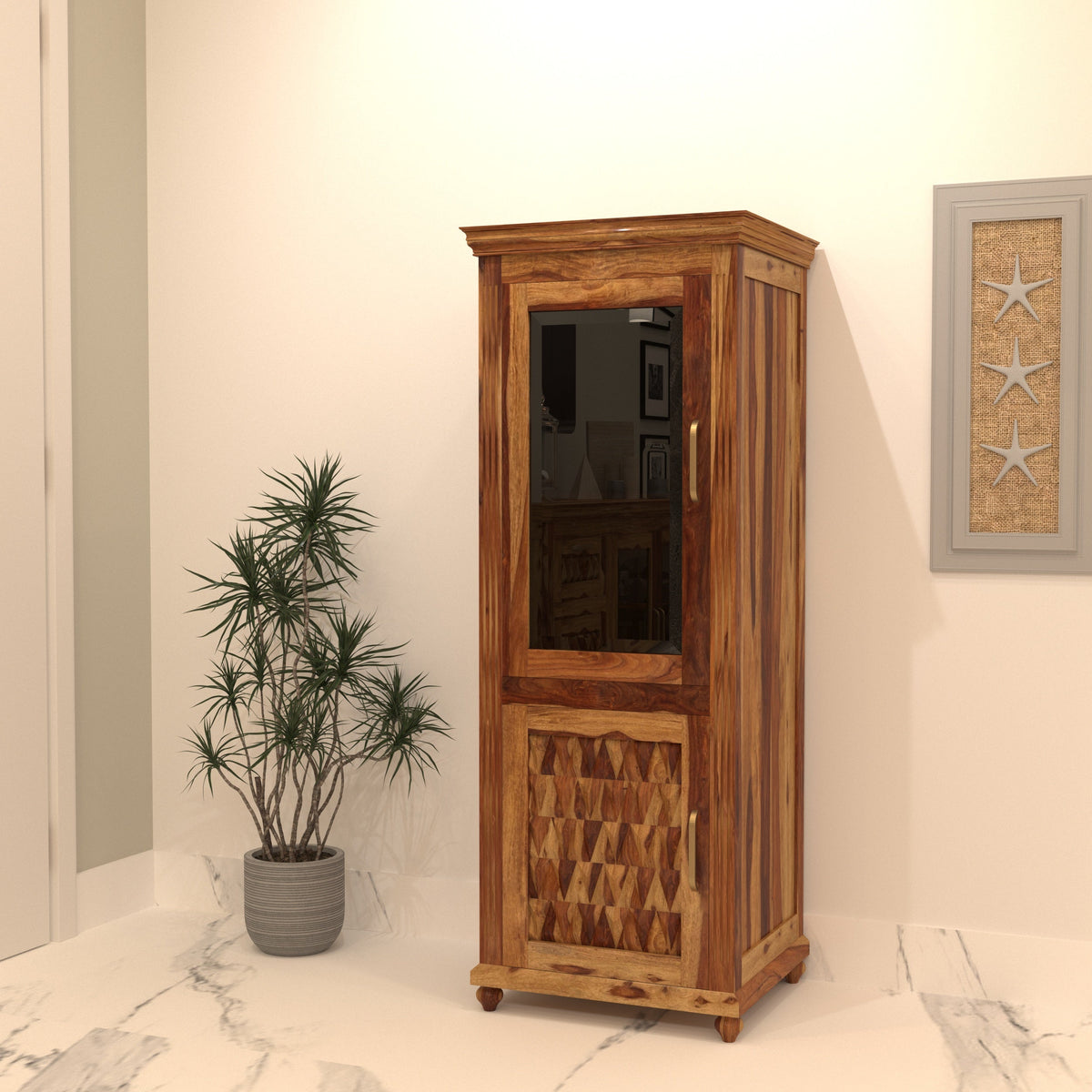 Helena Solid Wood Storage Cabinet — view 1
