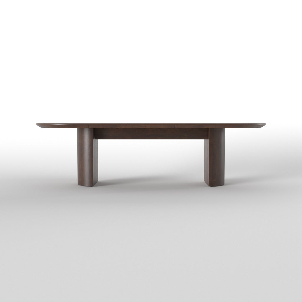 Akari Solid Wood Oval Floor Dining Set – product image 6