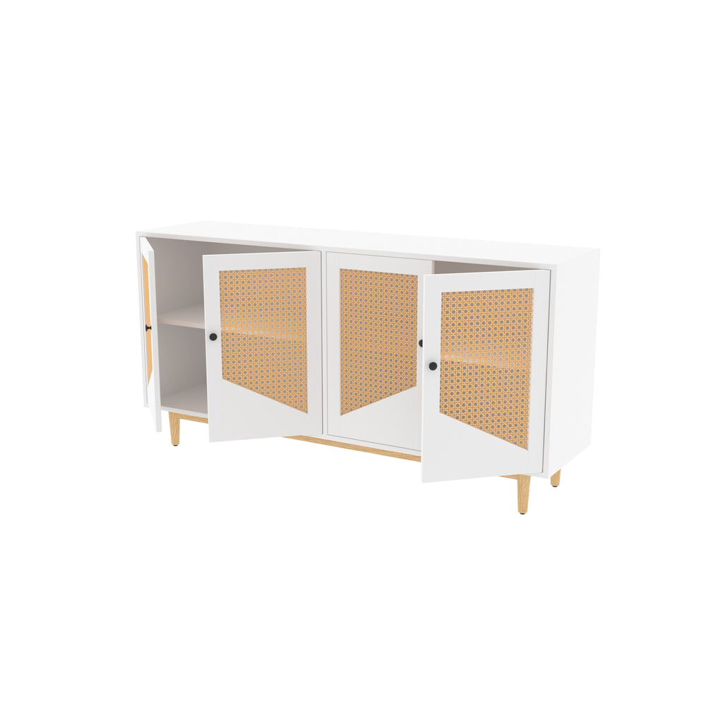 Briar Geometric Cane Engineered Wood Sideboard — view 6