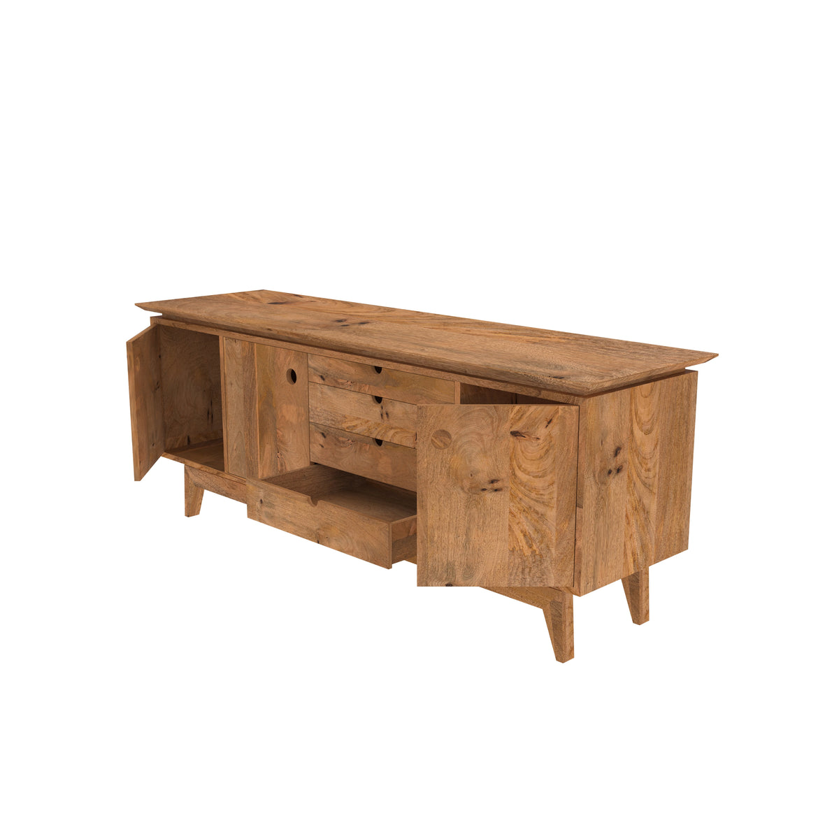 Leona Solid Wood TV Unit — view 7