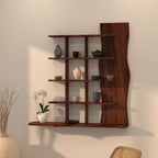 Juniper Live Edge Panelled Wall Shelf — view 1