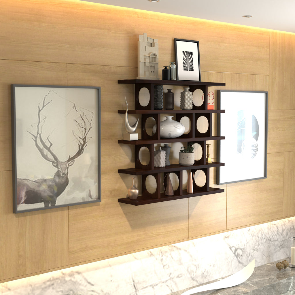 Thea Solid Wood Wall Shelf — view 1