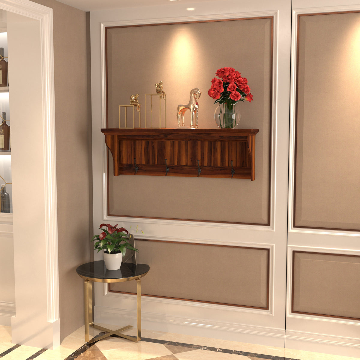 Sylvie Vintage Wall Shelf — view 1