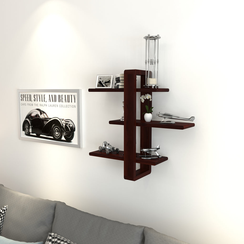Petra Solid Wood Wall Shelf — view 1