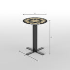 Elise Geometric Metal Side Table — view 5