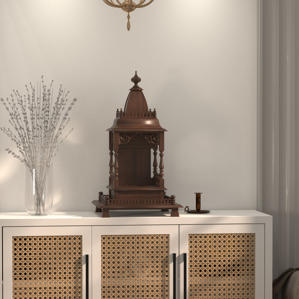Elara Solid Wood Home Temple — view 1