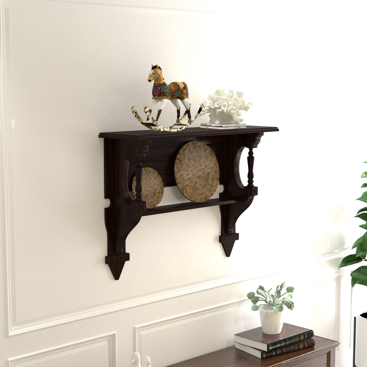 Viola Solid Wood Wall Shelf — view 1