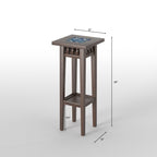 Calista Inlay Pedestal Side Table — view 5