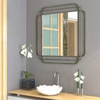 Briar Square Corner Metal Wall Mirror — view 1