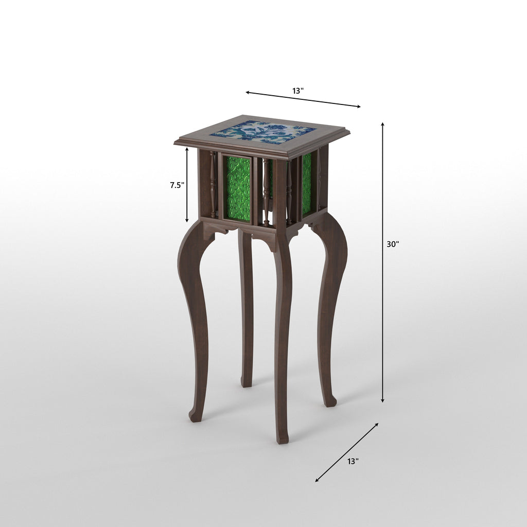 Briar Mosaic Pedestal Side Table — view 5