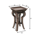 Isola Carved Side Table — view 5