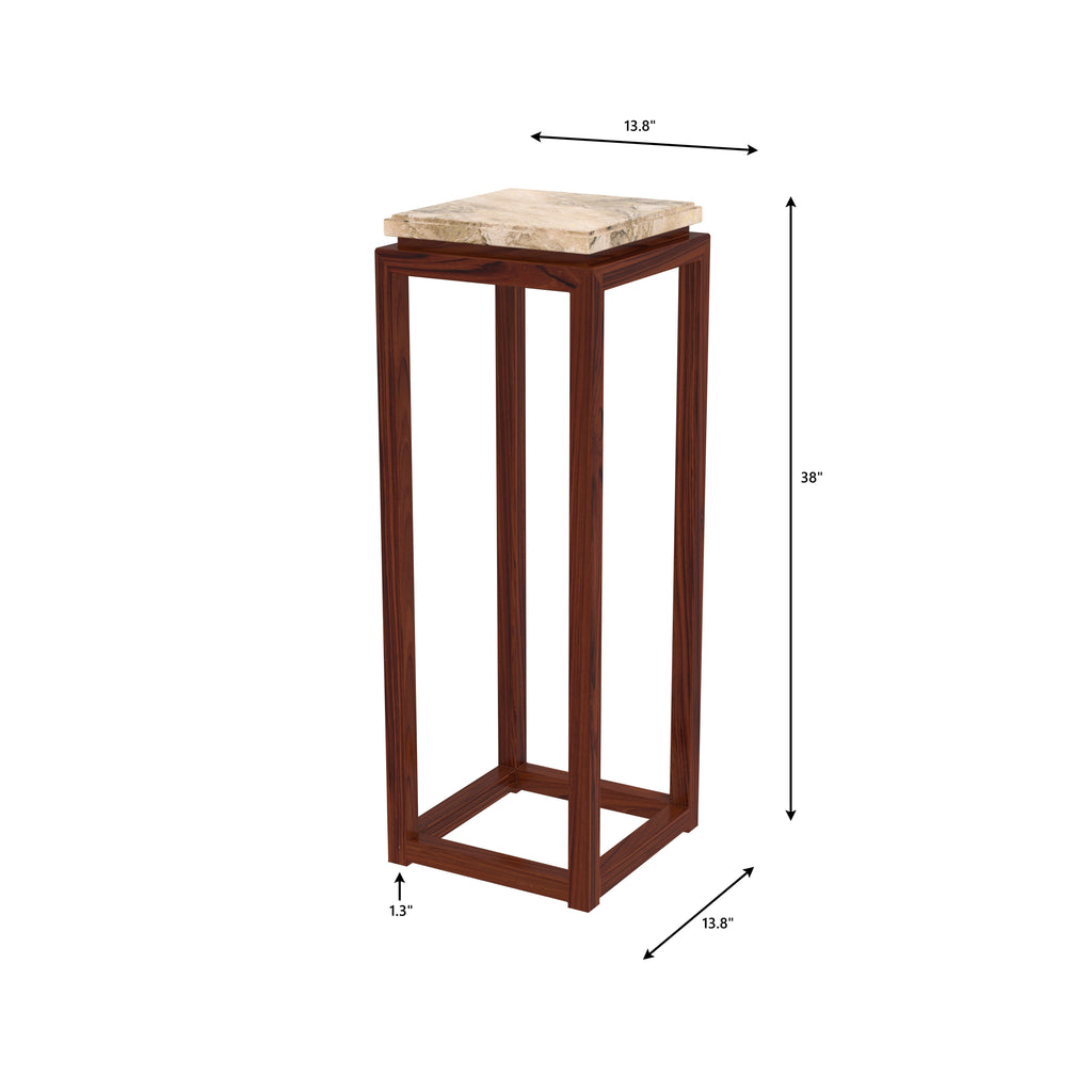 Kaia Pedestal Side Table — view 2