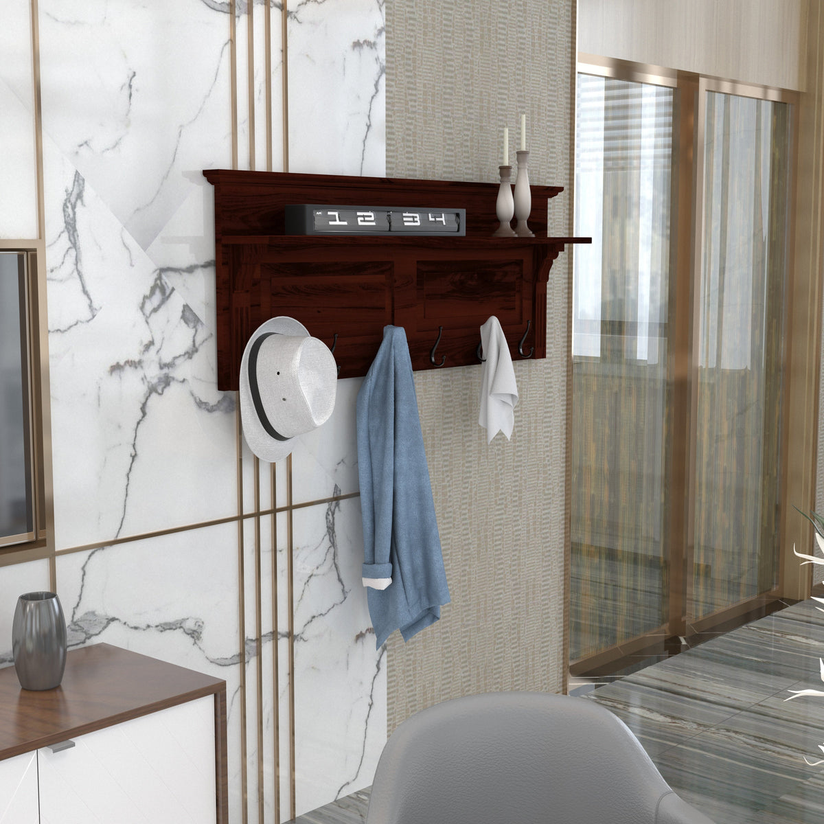 Thalia Solid Wood Wall Shelf — view 1