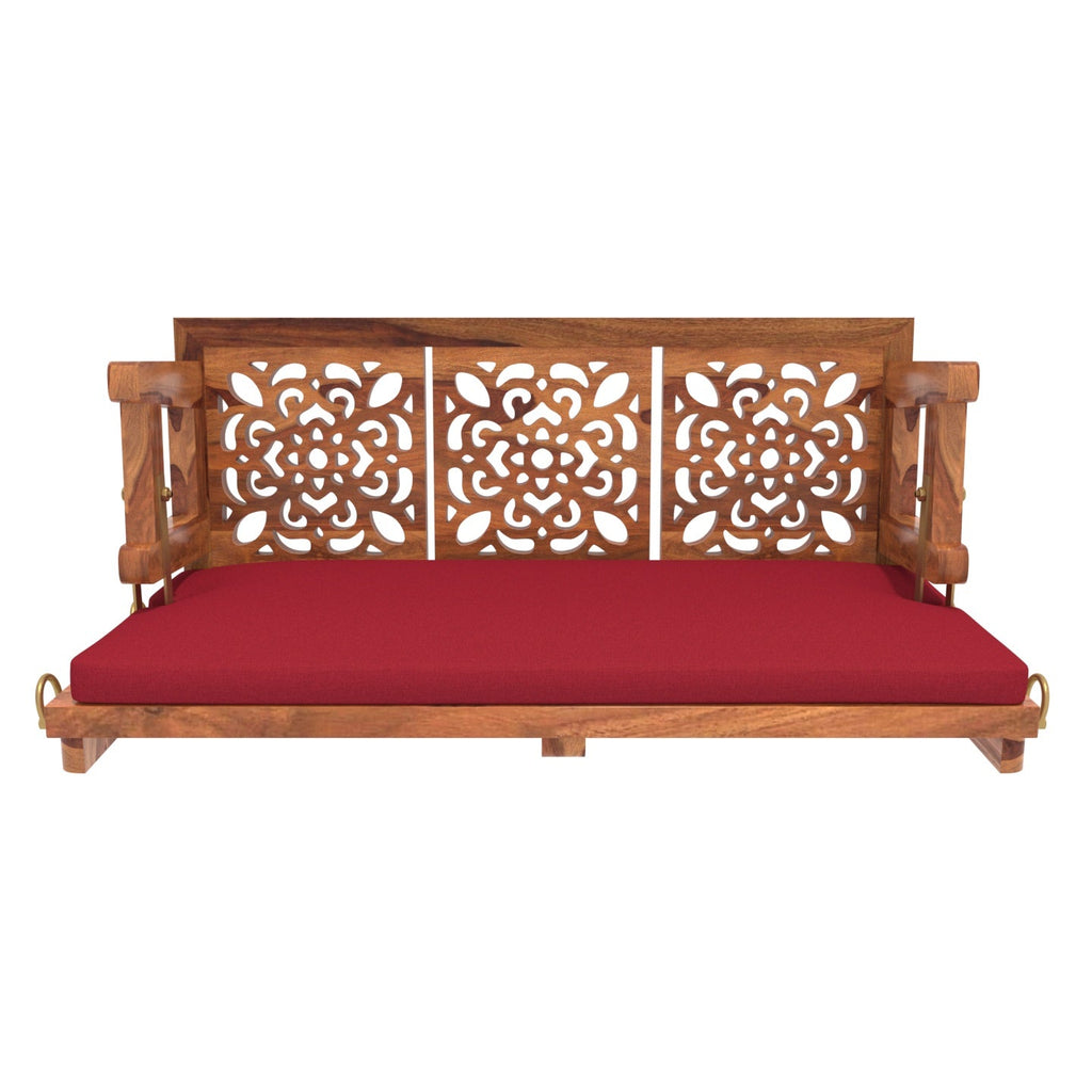 Paloma Carved Upholstered Hanging Swing — view 6