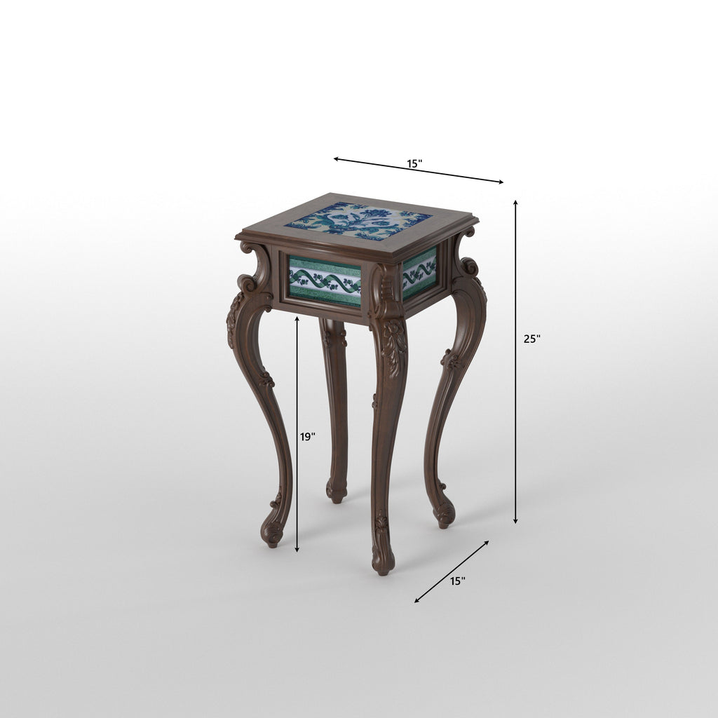 Calla Inlay Tiled Side Table — view 5