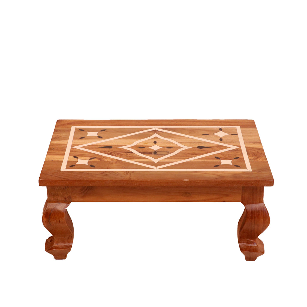Calla Inlay Rustic Bajot Table — view 3