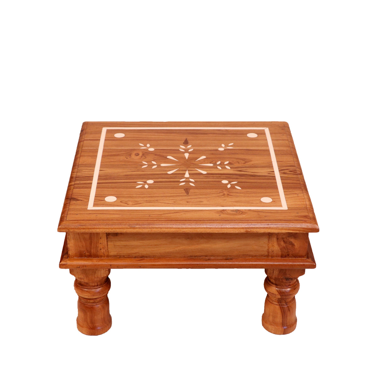 Elodie Floral Inlay Bajot Table — view 2