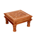 Elodie Floral Inlay Bajot Table — view 1