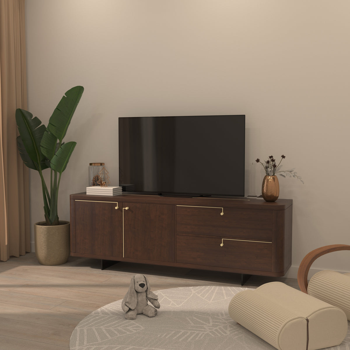 Giselle Gold TV Unit — view 1