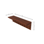 Sable Solid Wood Wall Shelf — view 6