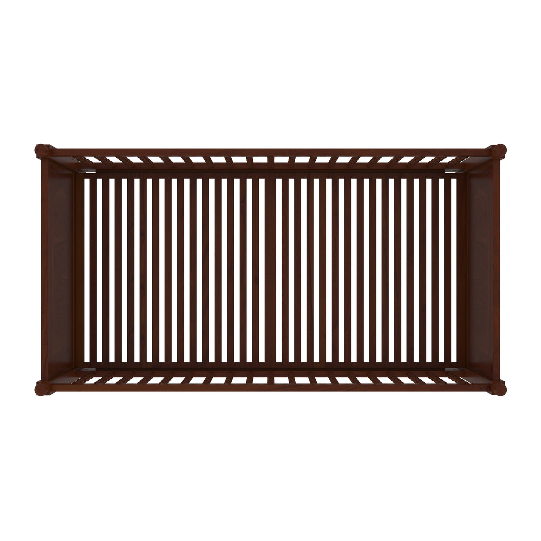 Irish Old Heritage Finished Wooden Handmade Stripped Cradle Cradle