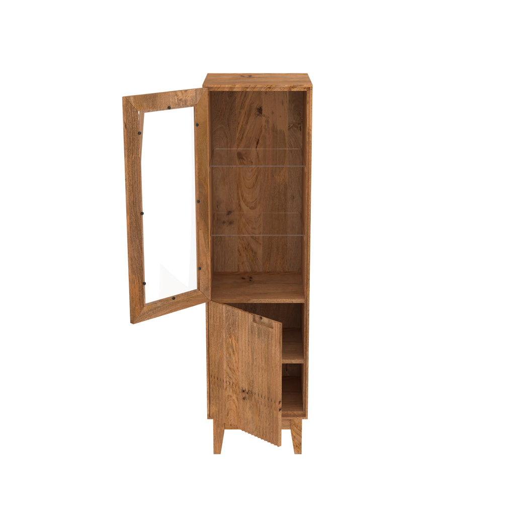 Dalia Glass Panel Storage Cabinet — view 3
