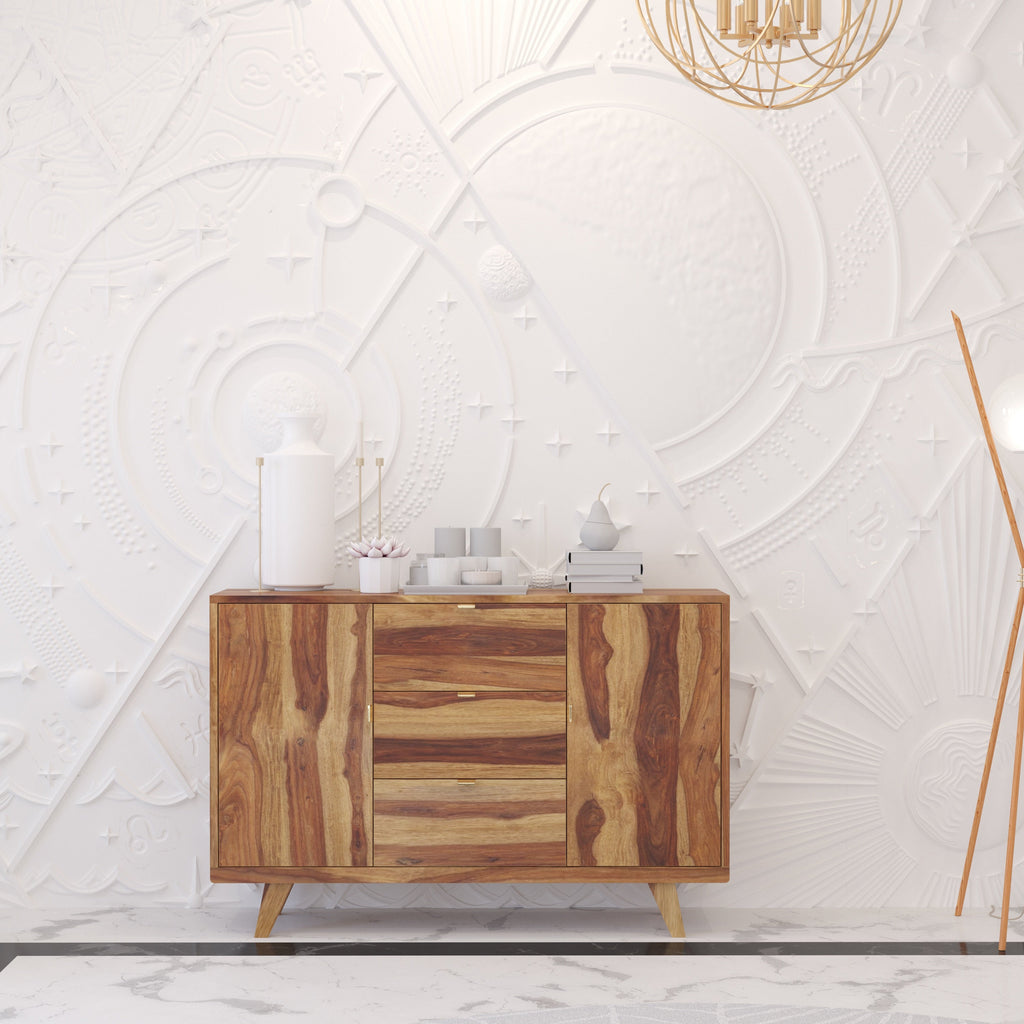 Flora Solid Wood Storage Cabinet — view 1