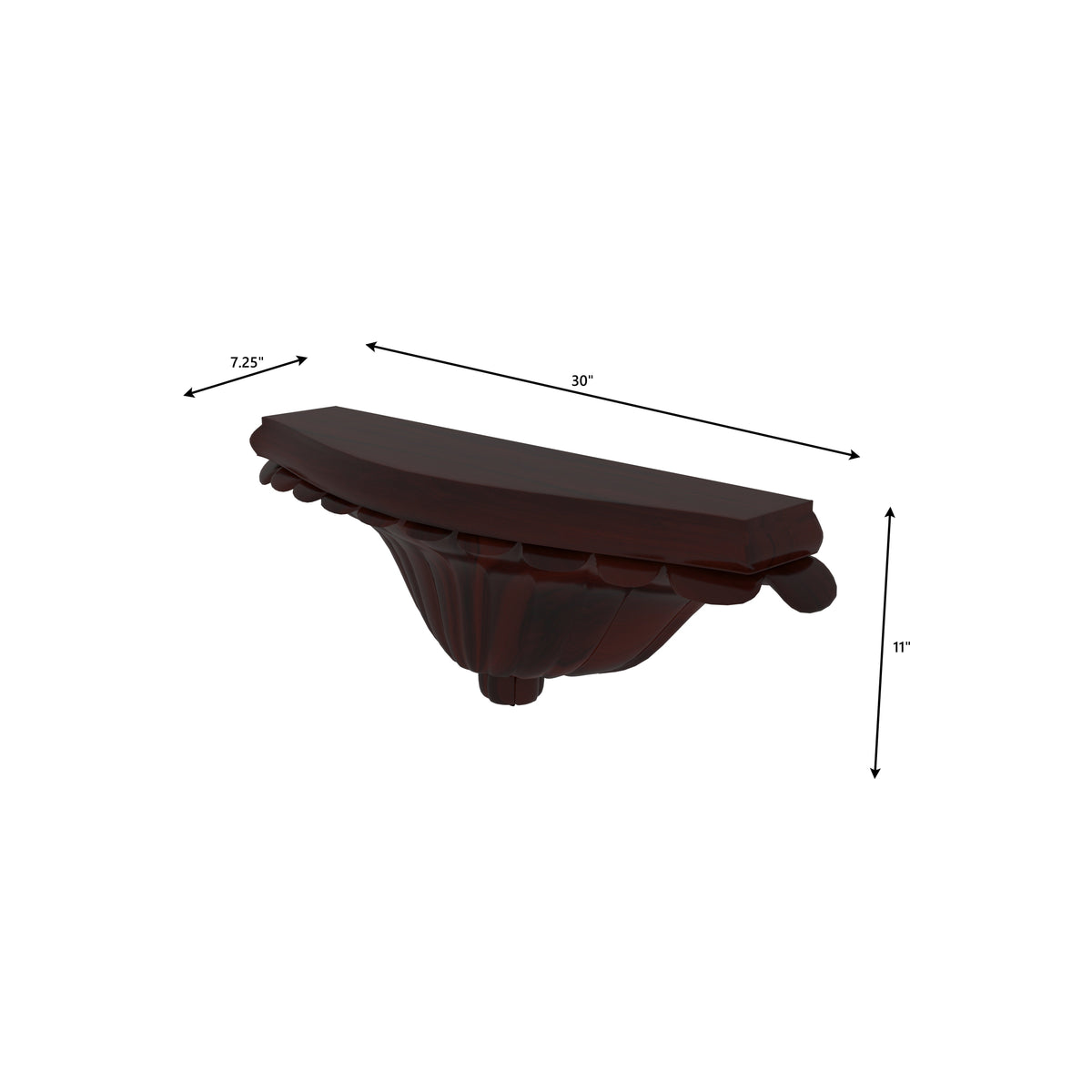 Piper Vintage Corner Wall Shelf — view 6